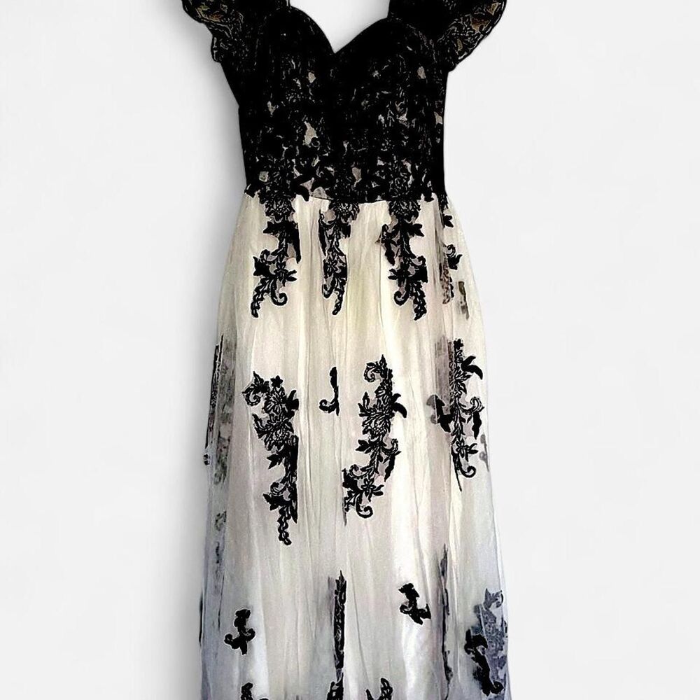 Unbranded Women's Black and White Dress